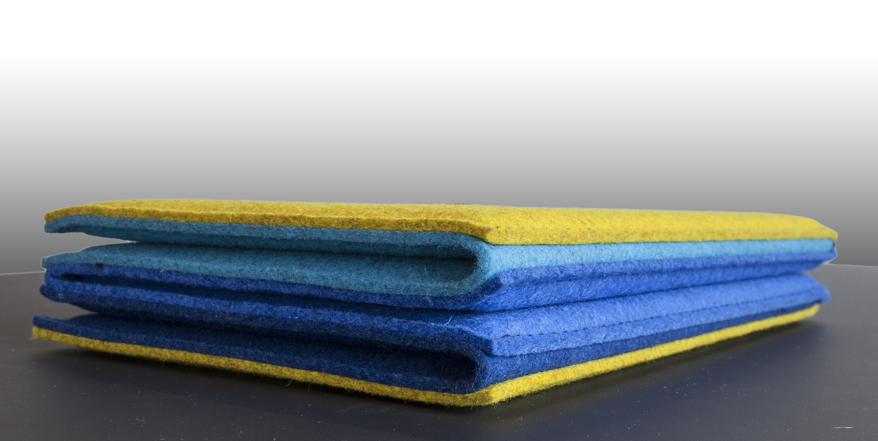 Filt bordskærm zigzag 80 cm klappet sammen